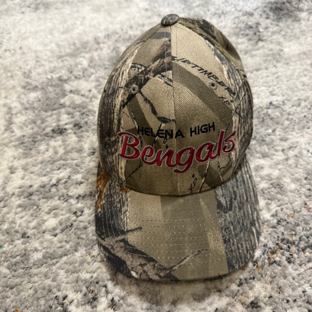 Pacific Headwear‎ 692F Bengals Camo Hat Mens Med-XL Flexfit Cap 7 3/8-8